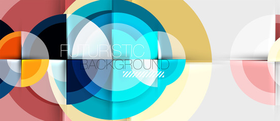 Geometric design abstract background - circles