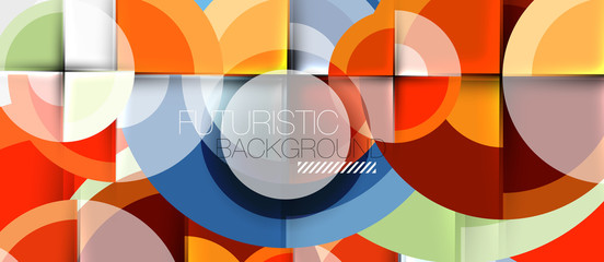 Geometric design abstract background - circles