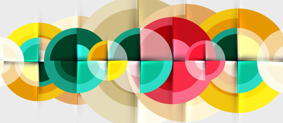 Geometric design abstract background - circles
