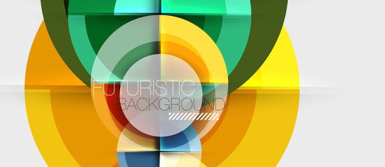 Obraz premium Geometric design abstract background - circles