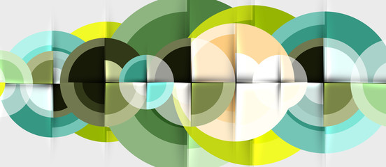 Obraz premium Geometric design abstract background - circles