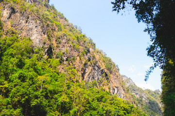 The Mountain cliff Scenic Beauty of Thailand National Park, Mae sot, Tak.