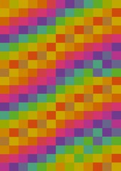 vertical panel colorful background squares multicolour yellow orange pink pattern abstract art design