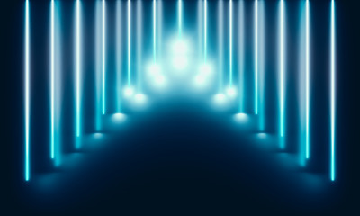Obraz premium Neon Tubes with wonderful light