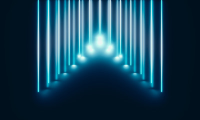 Fototapeta premium Neon Tubes with wonderful light
