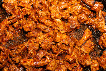 base pies meat sauteed pork beef seasoned hot delicious appetizing