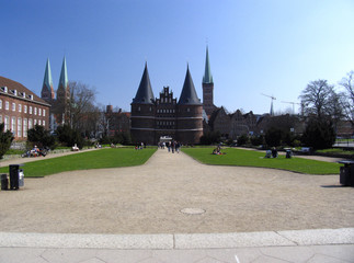 Holstentor, Lübeck, Schleswig-Holstein, Deutschland, Europa