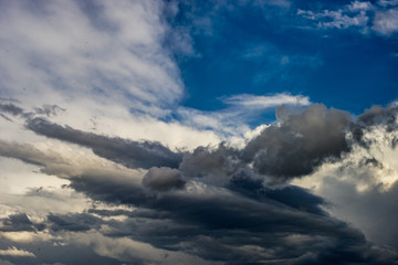 Clouds on the blue sky