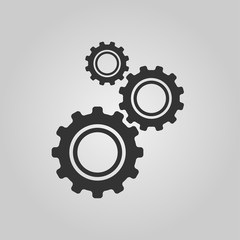 Cogwheel gear mechanism vector settings vector icon 