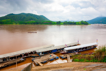 Naklejka premium Mekong river view in chaiyaphum ,thailand