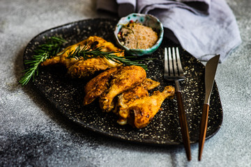 Grilled chicken with rosemary