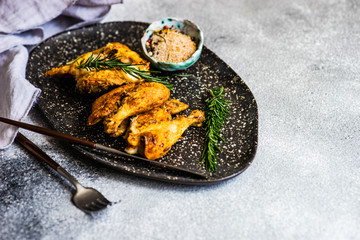 Grilled chicken with rosemary