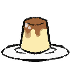 プリンのイラスト