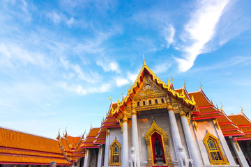 The Marble Temple , Wat Benchamabophit Dusitvanaram in Bangkok, Thailand. Unseen Thailand.