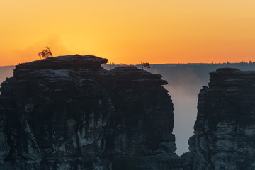Die Bastei am Morgen