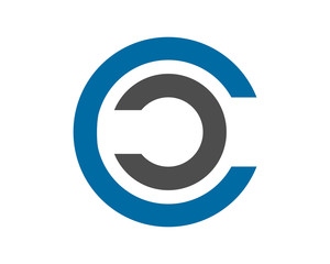 Fototapeta premium cc circle letter logo