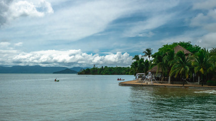 Tourism in the sea, beaches, sightseeing and relaxing on the island of Koh Phayam