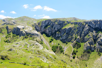 Fototapeta na wymiar National Park Durmitor, a mountain pass, Montenegro
