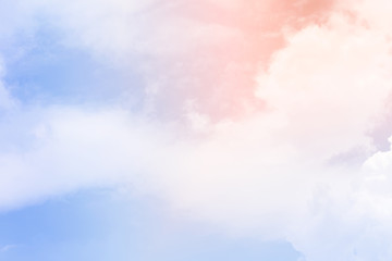 Naklejka na ściany i meble cloud background with a pastel colour