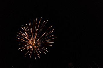 Fireworks in New Year's Eve. Greece, Thessaloniki