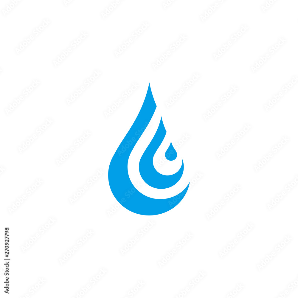 Canvas Prints water drop logo icon vector template