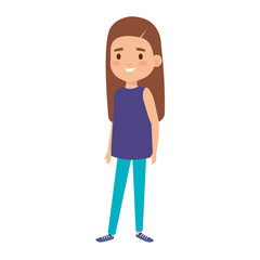 cute little girl kid character