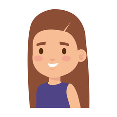 cute little girl kid character