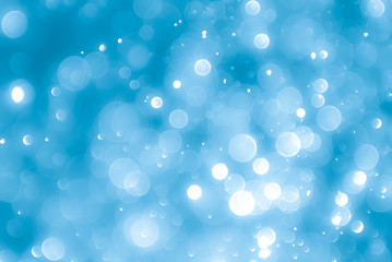 Abstract blue background with bokeh, bokeh background, sparkle bokeh background