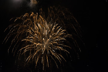 Fireworks in New Year's Eve. Greece, Thessaloniki