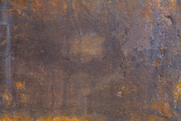 rusty iron background structure, grungy backdrop, free copy space
