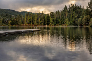 Fototapeta na wymiar Alpha Lake Park, Whistler, Canada