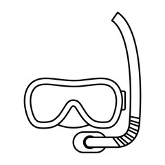 diving snorkel mask accessory icon