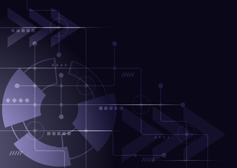 Abstract geometric connect lines and dots.Simple technology graphic background.Illustration Vector design Network and Connection concept.