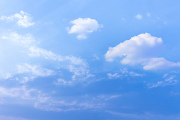 Beautiful blue sky with cloudy background and texture.