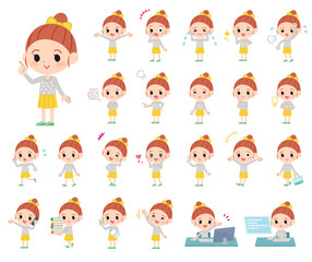 yellow clothing girl_emotion