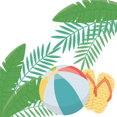 Summer icon set design, vector illustration