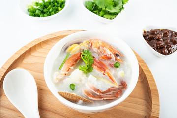 Chaoshan cuisine seafood casserole porridge seafood porridge in Guangdong Province, China