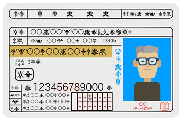 優秀な男性高齢ドライバーの運転免許証のサンプルイメージ