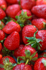 Strawberries background. Strawberry. Food background