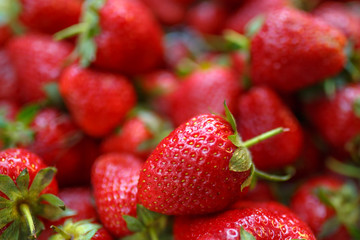Strawberries background. Strawberry. Food background