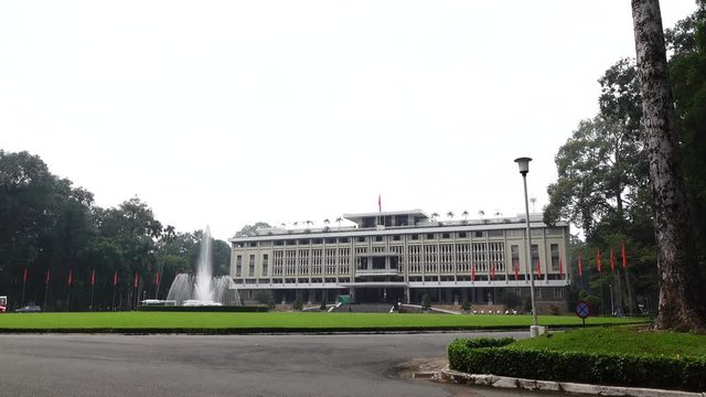 Independence Palace in Ho Chi Minh City in Viet Nam known as Reunification Palace( DINH THONG NHAT or DINH DOC LAP ) and was built in 1962-1966