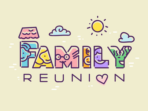 Family Reunion Illustration
