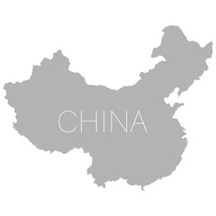 People's Republic of China map white background