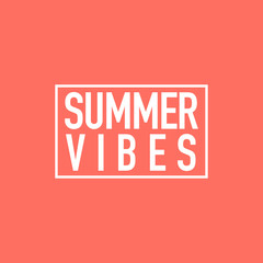 summer time motivation on living coral background