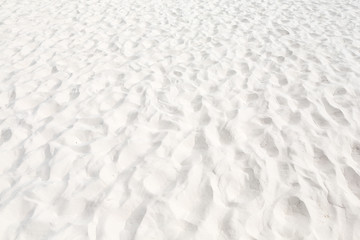 Perfect white sand beach for background.