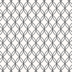 Fototapeta premium Geometric vector pattern, repeating linear ellipse forming abstract flower and star shape