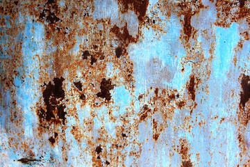 blue metallic rusty wall texture