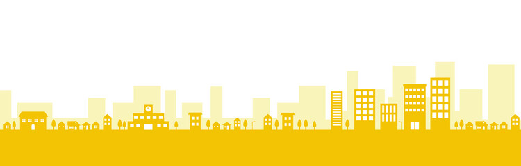 住宅街と空　街並み