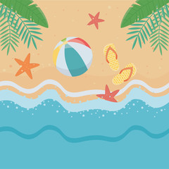Fototapeta na wymiar Summer icon set design vector illustration