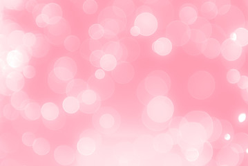 abstract soft pink background with light glow bokeh effect